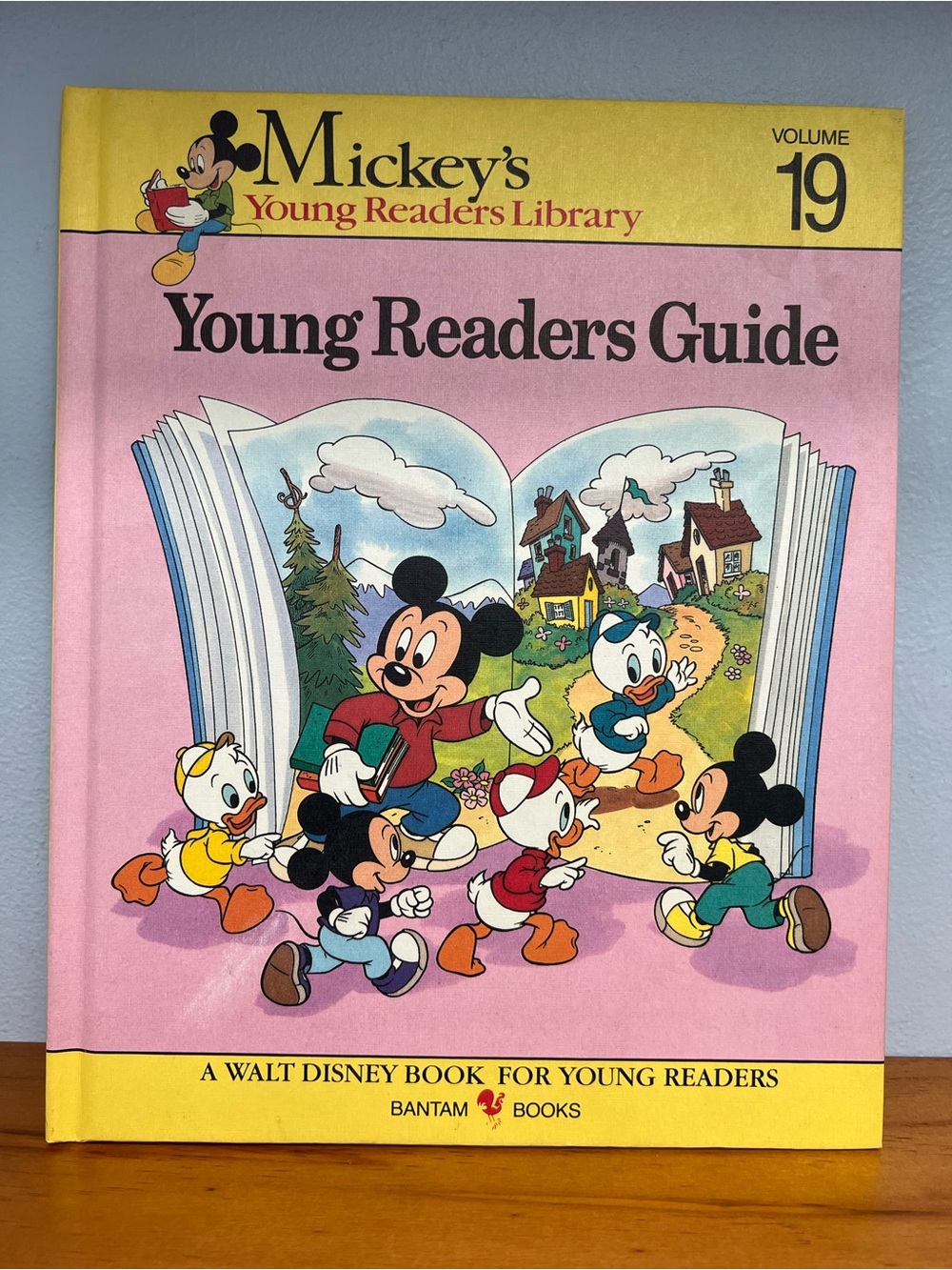 Vintage 1990 Disney Mickey’s Young Readers Library Guide Volume 19 Book PreLoved